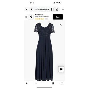 Pissaro Nights Beaded Bodice A-Line Gown Size 6‎ Formal